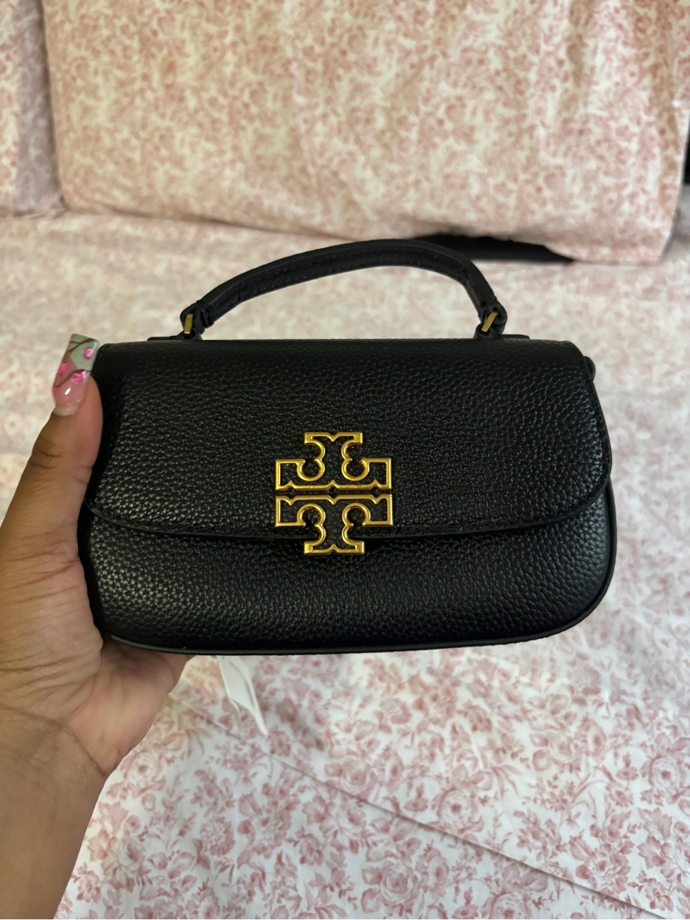 Tory Burch Britten Mini Top Handle Crossbody - Picture 4 of 5